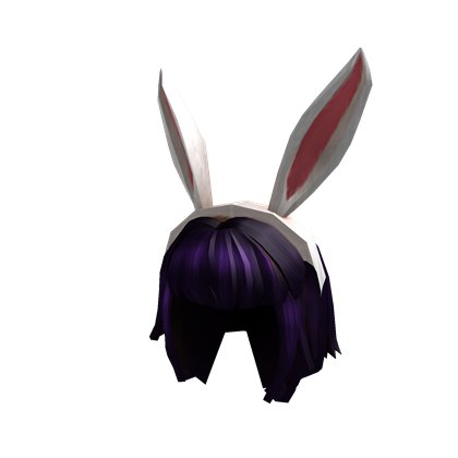 Catalog Roblox Long Purple Hair Bunny Headband With Purple Hair Roblox Wikia Fandom