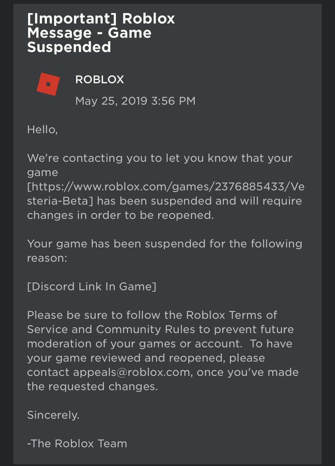 Roblox Games Under Review