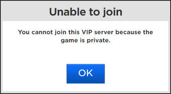 Roblox Vip Server Inactive