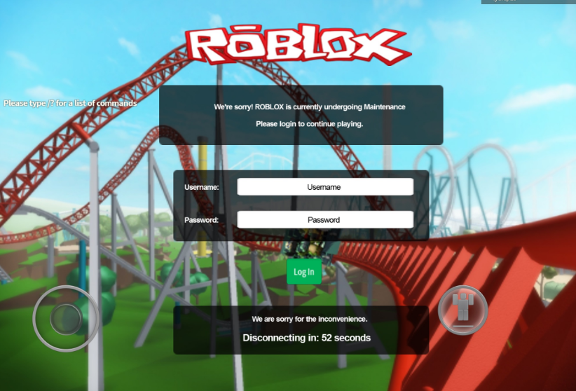 cant login to roblox