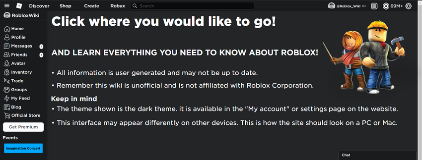 Welcome To Roblox Roblox Wikia Fandom Powered By Wikia - robloxupdatedlayoutpage