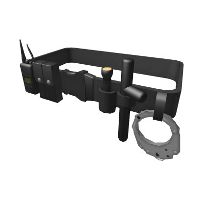 Police Utility Belt Roblox Wikia Fandom - black officer hat roblox