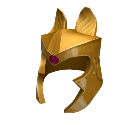 Gold Cat Warrior Helmet Roblox Wikia Fandom