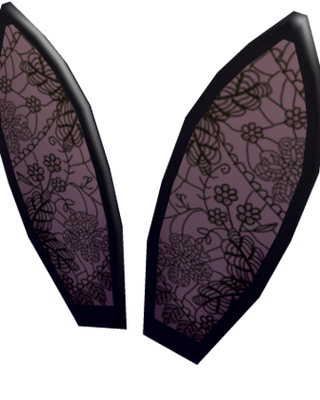 Black Lace Bunny Ears Roblox Wikia Fandom - bunny headband roblox code