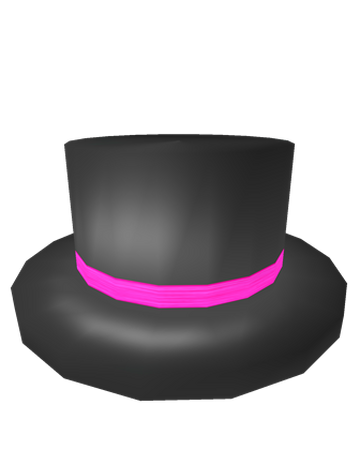 Neon Pink Banded Top Hat Roblox Wikia Fandom
