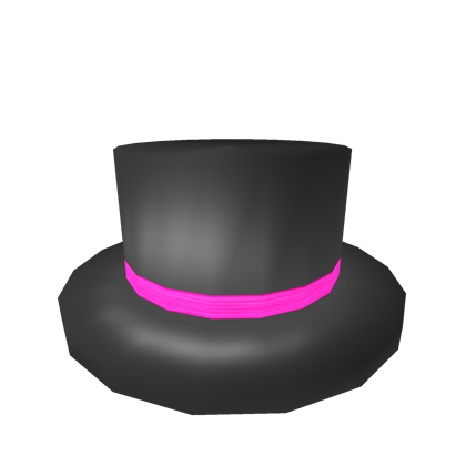 Neon Pink Banded Top Hat Roblox Wikia Fandom - roblox wiki banded top hat