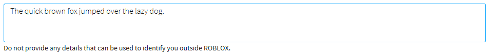 How To Change Roblox Bio