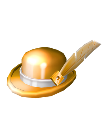 Golden Roblox Bowler Roblox Wikia Fandom - golden hat roblox