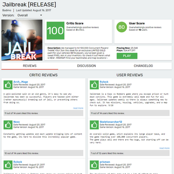 Roblox Jailbreak Reviews