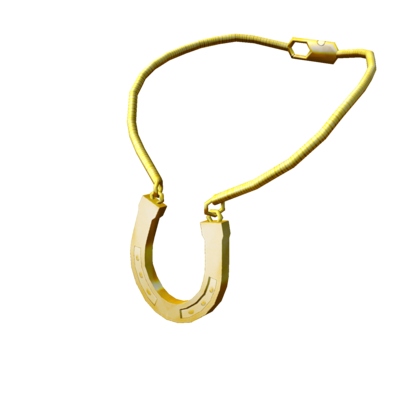 Golden Horseshoe Necklace Roblox Wikia Fandom - chain gold chain gold chain gold chain roblox