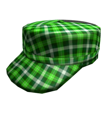 green plaid hat