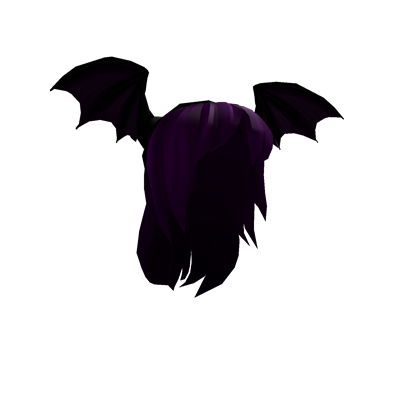 Bat Headband With Purple Hair Roblox Wikia Fandom