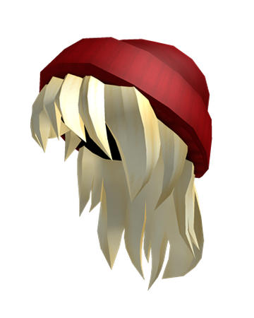 Red Beanie Blonde Hair Roblox Wikia Fandom - roblox wikia free roblox hair girl