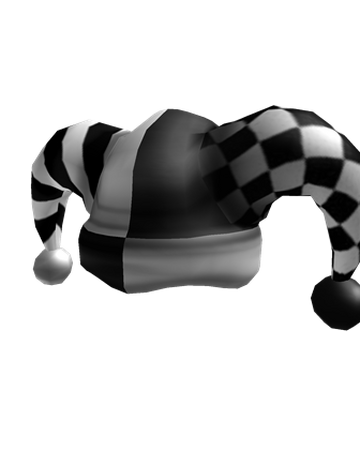 Black White Jester Hat Roblox Wikia Fandom - roblox black and white hat