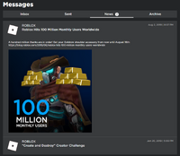 Messages Roblox Wikia Fandom - how to delete messages in roblox 2019