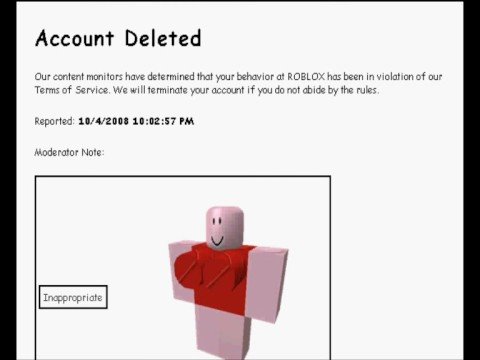 Roblox Ban Acc