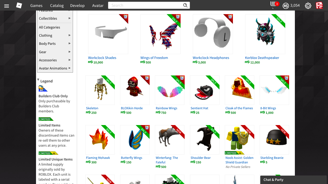 Roblox Presidents Day Sale