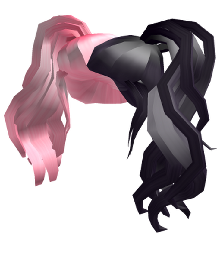 Pink And Black Side Ponytails Roblox Wikia Fandom