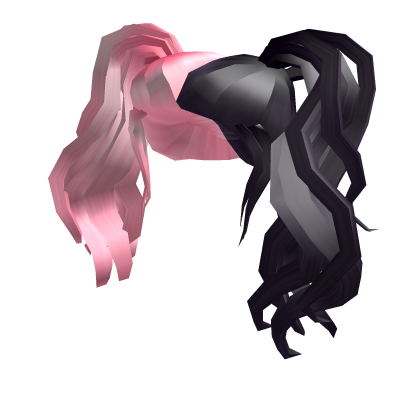Pink And Black Side Ponytails Roblox Wikia Fandom