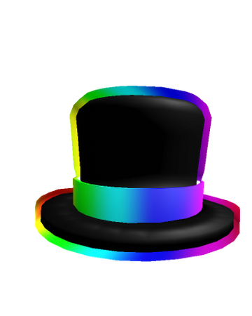 Cartoony Rainbow Banded Top Hat Roblox Wikia Fandom