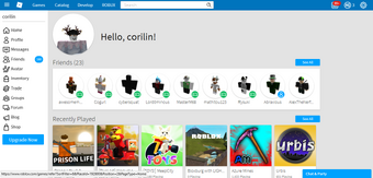 Roblox Playing Screen