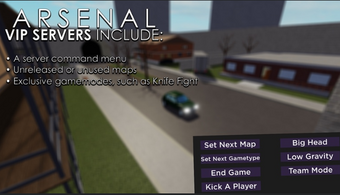 How To Open Arsenal Vip Server Commands