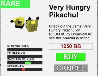 Very Hungry Pikachu Ro Boxing Wiki Fandom - codes for a very hungry pikachu roblox