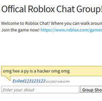 Roblox Chat Official Group Roblox Chat Wiki Fandom - group chats for roblox