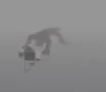 Red thing in the fog