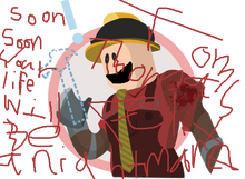 Builderman, smiling