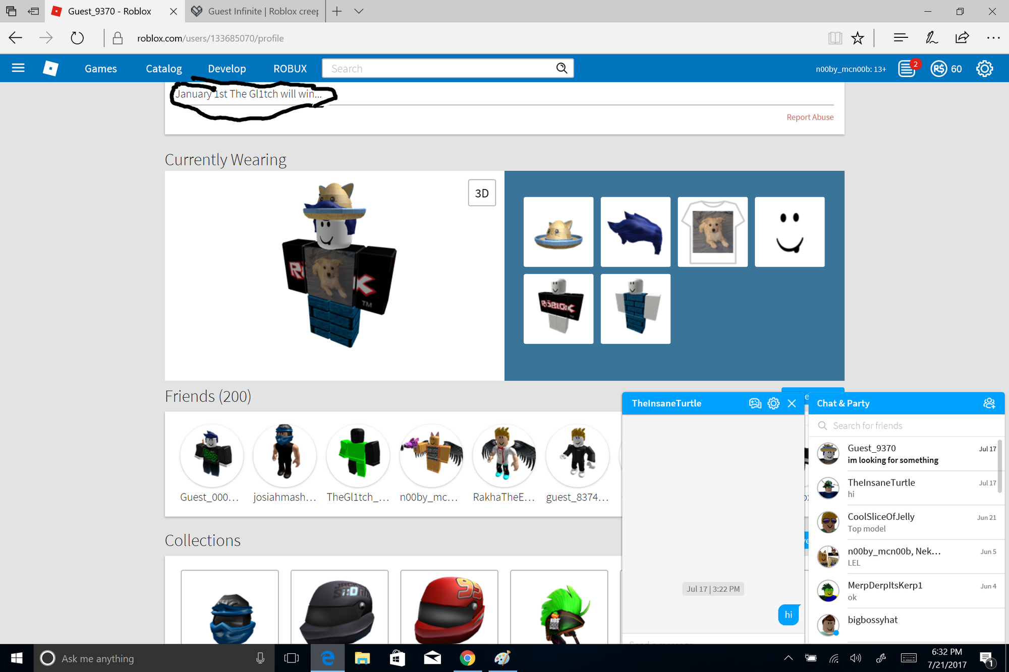 Roblox Creepypasta Wiki The Blox Watch Roblox Free Wolf Tail - roblox faces wiki