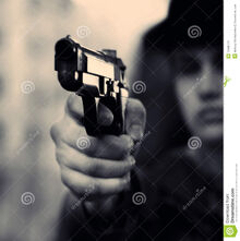 How i pointed my gun.