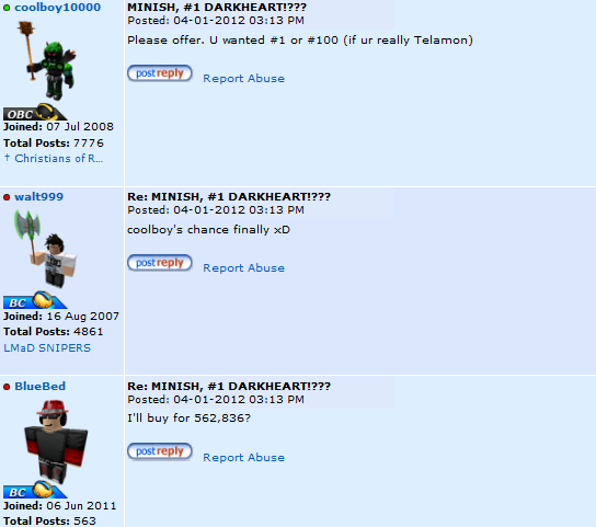 Roblox Forums Minish