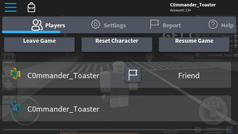 Reset Character Roblox