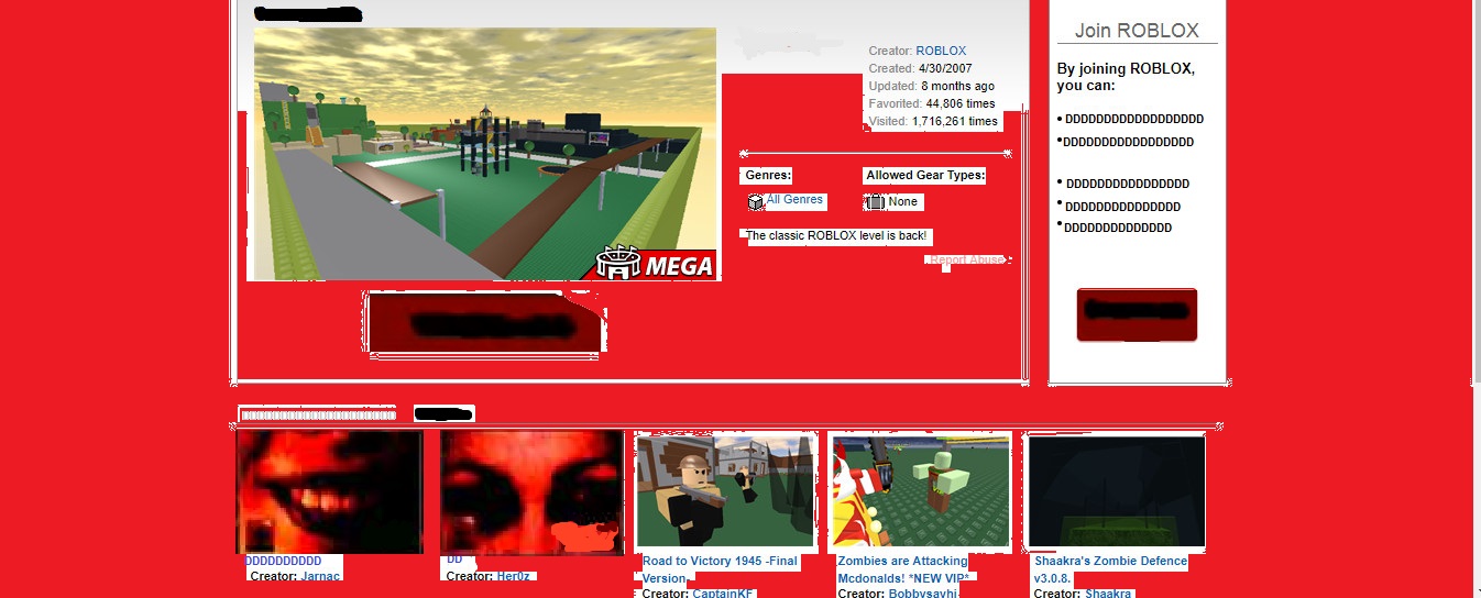 Roblox Website 2012