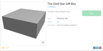The Void Star Gift Box Roblox Wikia Fandom Roblox Holmes Hospital All Endings - the void star gift box roblox