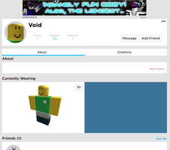 The Legend Of Void Void Creepypasta Remake Roblox Creepypasta Wiki Fandom - cursed account roblox creepypasta