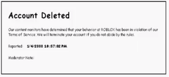 Roblox Ban Screen Prank