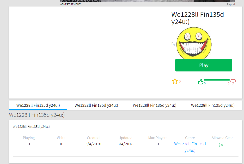 We1228ll Fin135d Y24u Roblox Creepypasta Wiki Fandom - playing weird roblox games