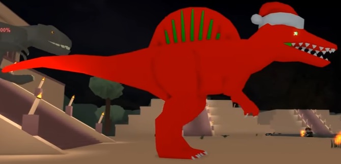 Santa Spino Roblox Dinosaur Hunter Wiki Fandom - dinosaur hunter codes roblox roblox account