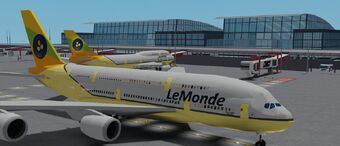 Lemonde Airlines Robloxian Aviation Wiki Fandom - roblox lemonde airlines a380 800 flight 4 year
