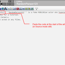 User Blog Thewittypenguin Tutorial Infoboxes Roblox Film Wiki Fandom