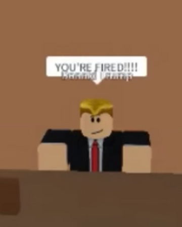 Donald Trump Roblox Movies Wiki Fandom - shots fired roblox