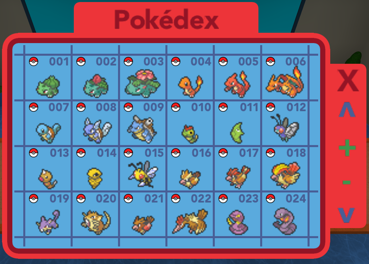 Pokemon Brick Bronze Chart