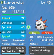 Perfect IV and Nature Larvesta/Volcarona Giveaway |
