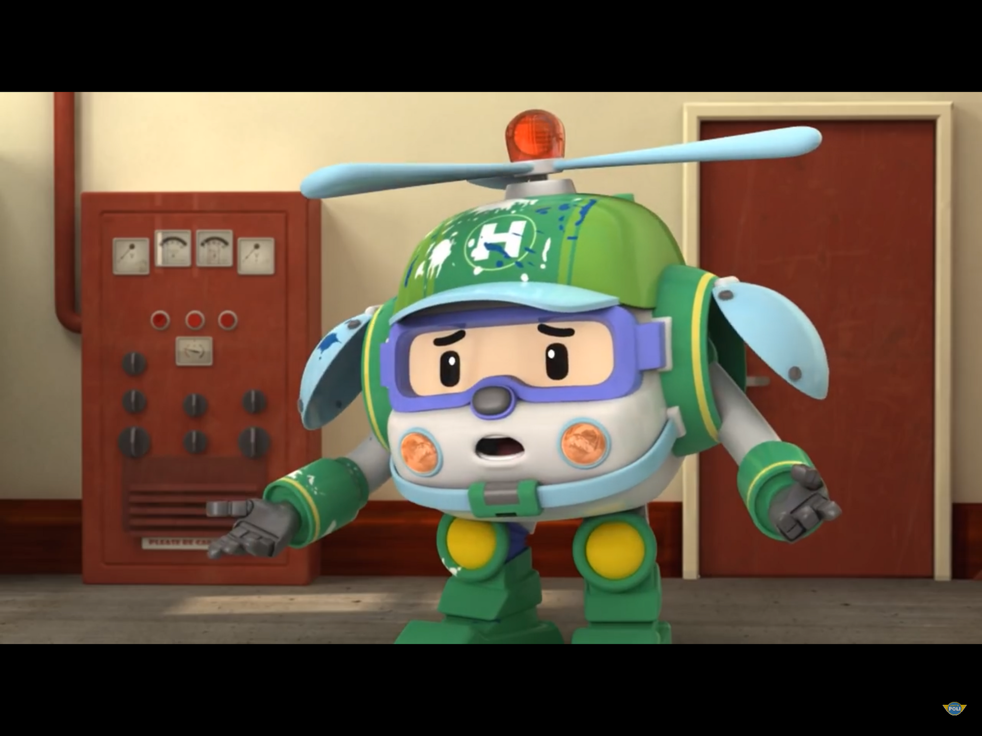 robocar poli cleany gets angry