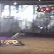 Ziggy flips Sewer Snake out the arena.