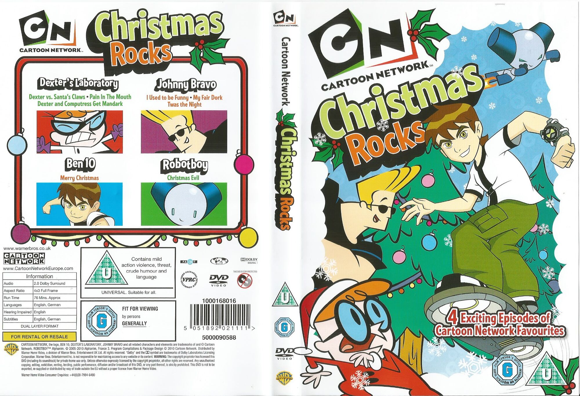 Image - Cartoon Network Christmas Rocks DVD.jpg | Robotboy Wiki