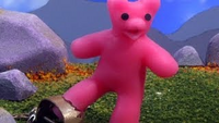 Pink Robot Chicken gummy bear