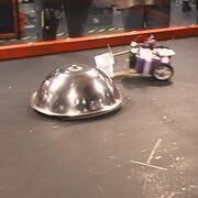 Super Brain is tossed aside by Kontraption of Doom
